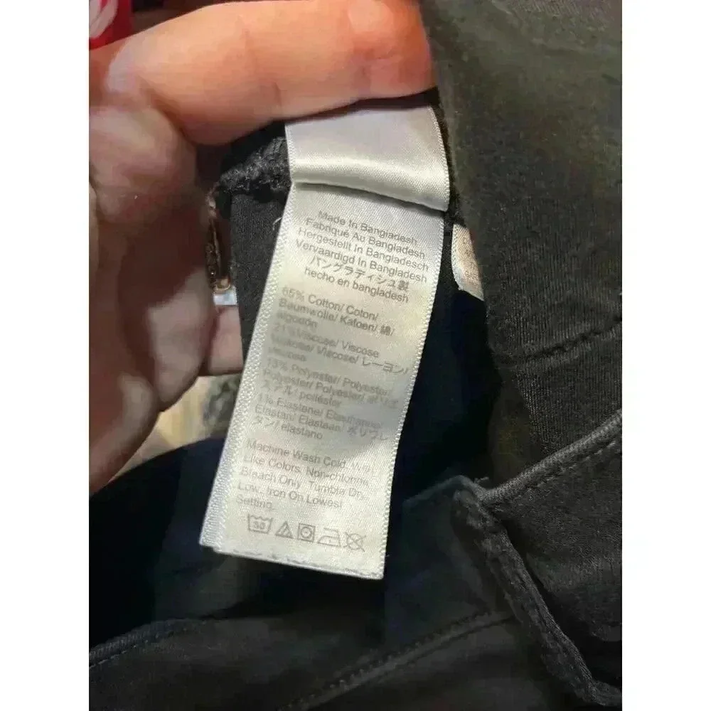 JCREW 9” HIGH RISE SKINNY JEANS SIZE 27 black